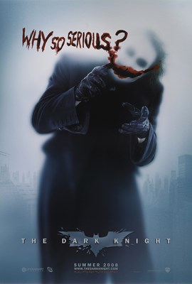 Lot 302 - TWO THE DARK KNIGHT POSTERS