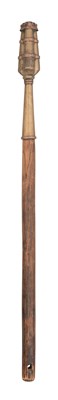 Lot 10 - AN UNUSUAL THREE BARRELLED HAND CANNON