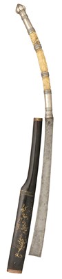 Lot 25 - ËœA RARE SIAMESE (THAI) IVORY AND SILVER-MOUNTED SWORD