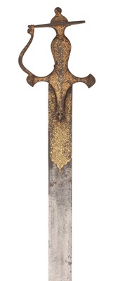 Lot 33 - AN INDIAN SWORD, LATE 18TH/EARLY 19TH CENTURY