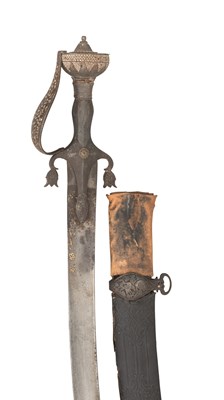 Lot 34 - A NORTH INDIAN SWORD (TALWAR)