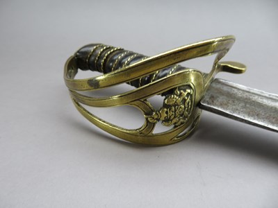 Lot 38 - AN INDIAN OFFICER'S SWORD, PROBABLY PUNJAB