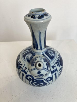 Lot 51 - TWO CHINESE BLUE AND WHITE KENDI, 16/17TH CENTURY