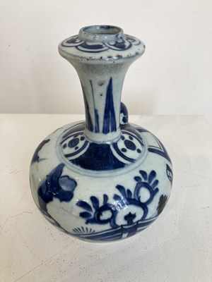 Lot 51 - TWO CHINESE BLUE AND WHITE KENDI, 16/17TH CENTURY