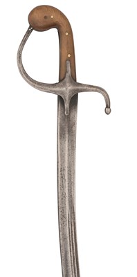 Lot 68 - ËœAN OTTOMAN SWORD WITH RHINOCEROS HORN HILT