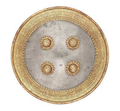 Lot 75 - â€¡AN INDO-PERSIAN SHIELD (DHAL)
