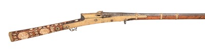 Lot 92 - ËœA FINE 20 BORE INDIAN MATCHLOCK GUN (TORADOR)