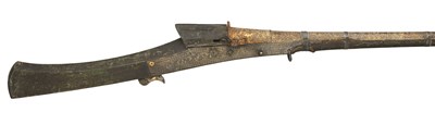 Lot 94 - A 16 BORE INDIAN MATCHLOCK MUSKET