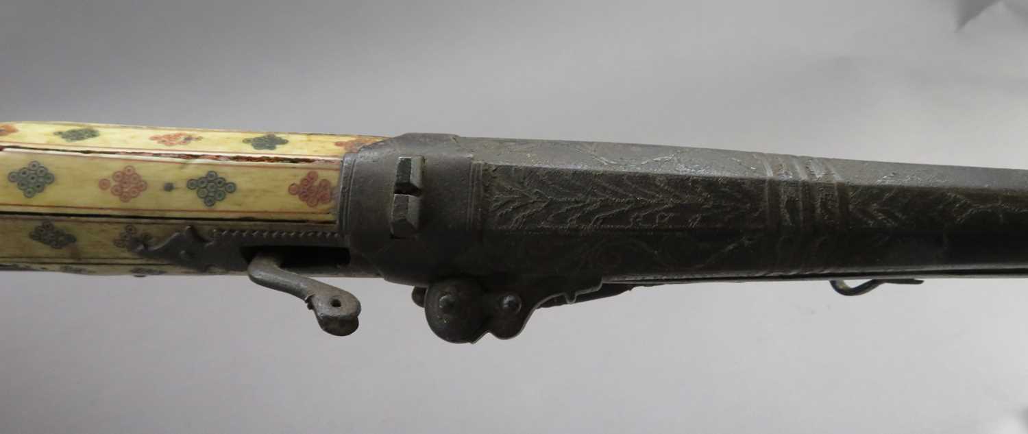 Lot 95 - A 20 BORE INDIAN MATCHLOCK MUSKET (TORADOR)