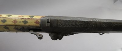 Lot 95 - A 20 BORE INDIAN MATCHLOCK MUSKET (TORADOR)