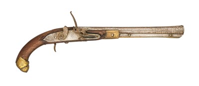 Lot 98 - â€¡A 32 BORE OTTOMAN FLINTLOCK PISTOL