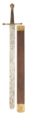 Lot 106 - Property from a Central European Collection A FINE GERMAN EXECUTIONER'S SWORD, DATED 1684
