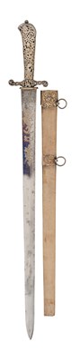 Lot 117 - A FRENCH SILVER-MOUNTED HUNTING SWORD