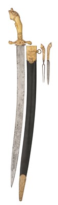 Lot 119 - A GERMAN HUNTING SWORD, MID-18TH CENTURY