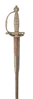 Lot 125 - A SILVER-HILTED SMALL-SWORD, LONDON 1756