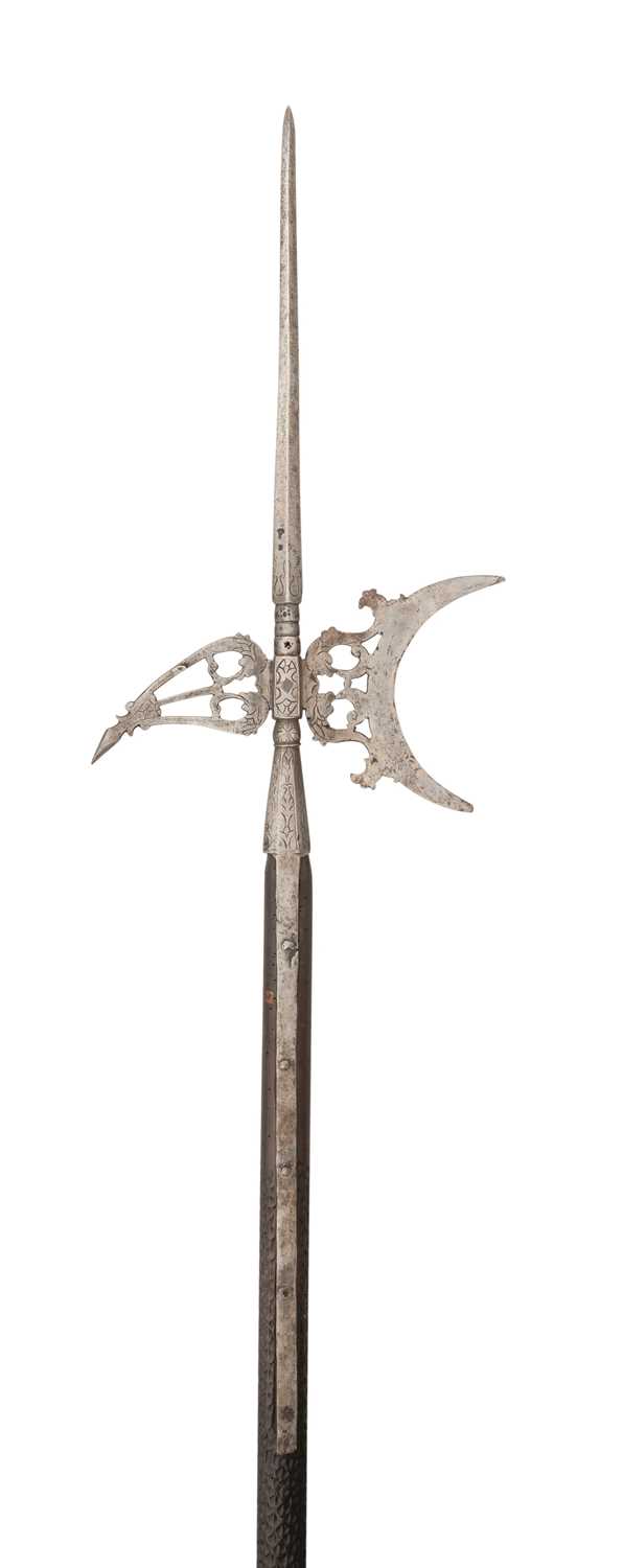 Lot 137 - Property from a Central European Collection A HALBERD, LATE 16TH/EARLY 17TH CENTURY