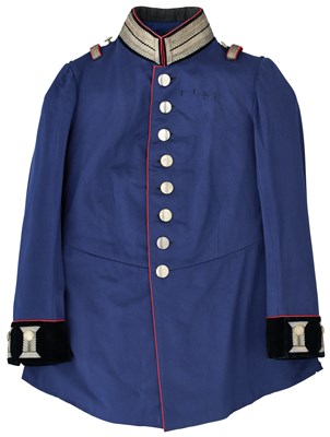 Lot 284 - AN OFFICER’S BLUE FULL DRESS TUNIC OF THE GERMAN STAFF OR PIONEERS