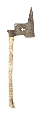 Lot 148 - Property from an Important Private Collection A SAXON MINERS GUILD AXE, DATED 1739