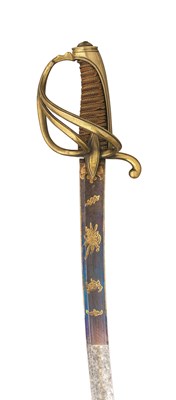 Lot 160 - A FRENCH AN.XI LIGHT CAVALRY OFFICER'S SWORD