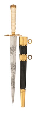 Lot 163 - ËœA NAVAL OFFICER'S DIRK BY P. & S. FIRMIN
