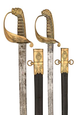 Lot 164 - THE 1847 PATTERN OFFICER'S AND DRESS SWORDS OF REAR-ADMIRAL JOHN PARRY JONES-PARRY BY J. GALT
