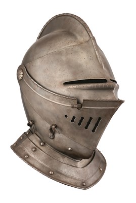 Lot 177 - A CLOSE HELMET IN THE FLEMISH STYLE OF CIRCA 1560-70