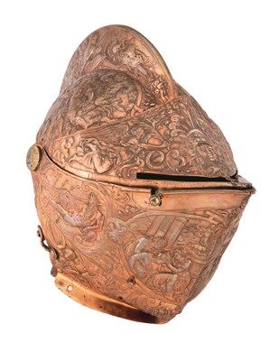 Lot 178 - AN ELECTROTYPE COPY OF THE HELMET OF HENRI II, KING OF FRANCE (1519-1559)