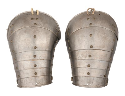 Lot 182 - TWO WESTERN EUROPEAN SPAUDLERS, EARLY 16TH CENTURY