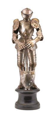 Lot 194 - A MINIATURE FULL ARMOUR IN 16TH CENTURY STYLE