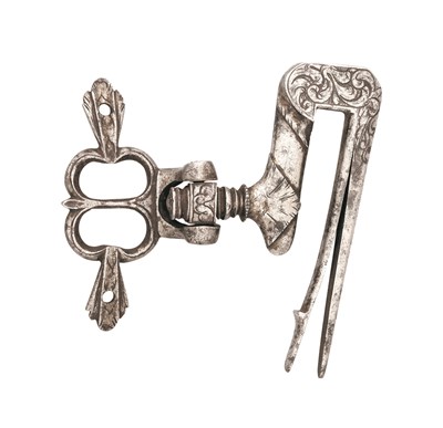 Lot 200 - A BELT HOOK FOR A SWORD OR DAGGER, LATE 17TH CENTURY