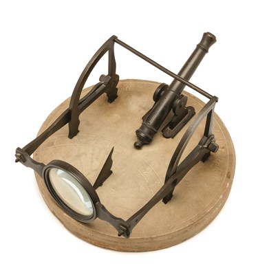 Lot 211 - Property from the Estate of Patrick Kelly A BRONZE NOON CANNON DIAL SIGNED CHEVALLIER