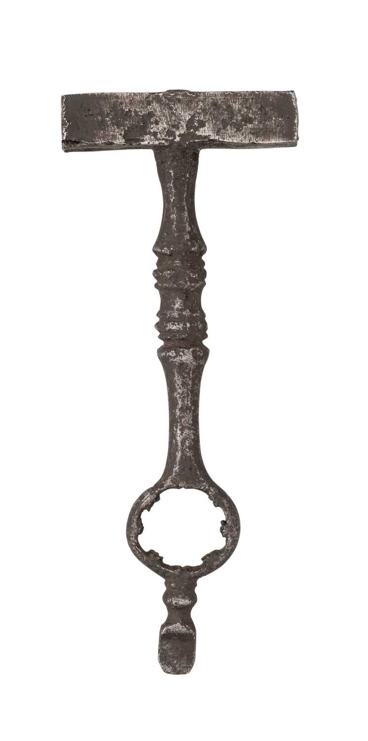 Lot 218 - A COMBINED TURNSCREW AND WHEEL-LOCK SPANNER, FIRST HALF OF THE 17TH CENTURY