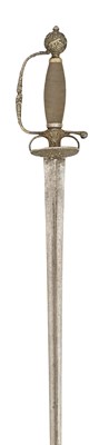 Lot 208 - AN ENGLISH SILVER-HILTED SMALL-SWORD, CIRCA 1740