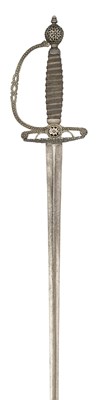 Lot 210 - AN ENGLISH SILVER-HILTED SMALL-SWORD, LONDON, CIRCA 1785