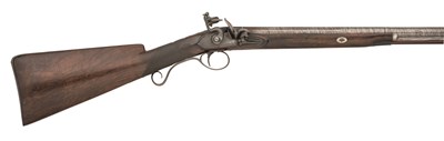 Lot 235 - A 14 BORE FLINTLOCK SPORTING GUN BY HARVEY WALKLATE MORTIMER