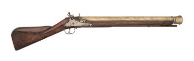 Lot 239 - A DOG-LOCK MUSKETOON BY T. BANISTER