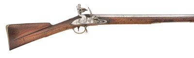 Lot 243 - A .750 CALIBRE INDIA PATTERN FLINTLOCK MUSKET, DATED 1786