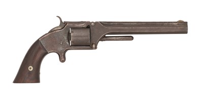 Lot 265 - A .32 CALIBRE RIM-FIRE SINGLE ACTION SMITH AND WESSON MODEL NO. 2 REVOLVER