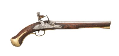 Lot 269 - A RARE .56 CALIBRE 1738 PATTERN LAND SERVICE FLINTLOCK PISTOL