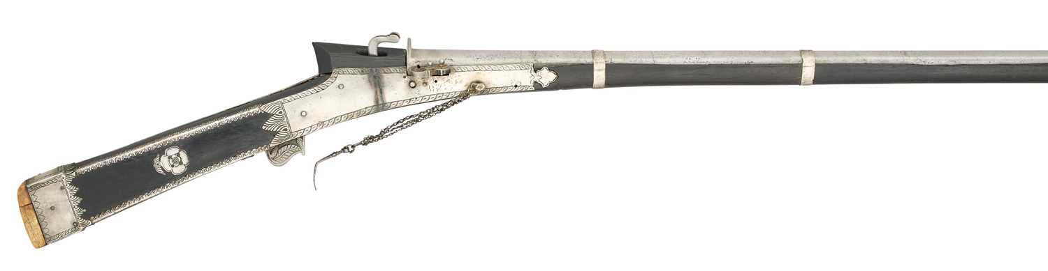 Lot 182 - A 25 BORE NORTH INDIAN MATCHLOCK GUN (TORADOR), 18TH/19TH CENTURY
