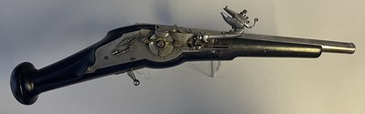 Lot 444 - A 40 BORE WHEEL-LOCK PISTOL IN GERMAN LATE 16TH CENTURY STYLE, 20TH CENTURY