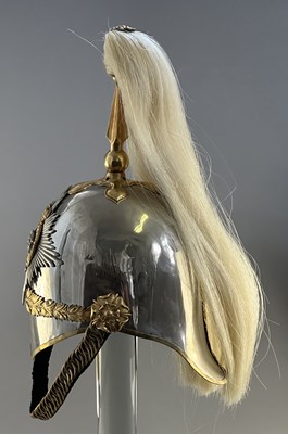 Lot 232 - A LATE VICTORIAN OFFICER’S HELMET OF THE HAMPSHIRE CARABINIERS