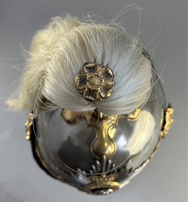 Lot 232 - A LATE VICTORIAN OFFICER’S HELMET OF THE HAMPSHIRE CARABINIERS