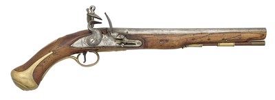 Lot 465 - A RARE .56 CALIBRE 1756/81 PATTERN LAND SERVICE FLINTLOCK PISTOL