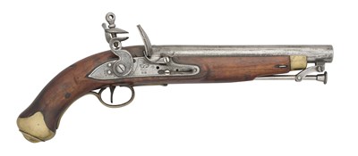 Lot 466 - A .65 CALIBRE NEW LAND PATTERN FLINTLOCK PISTOL, CIRCA 1800