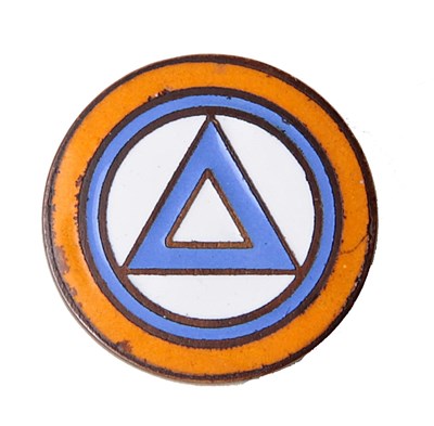 Lot 6 - BELGIUM: SECOND WORLD WAR VNV (VLAAMASHE NATIONALE VERBOND) ENAMEL LAPEL BADGE