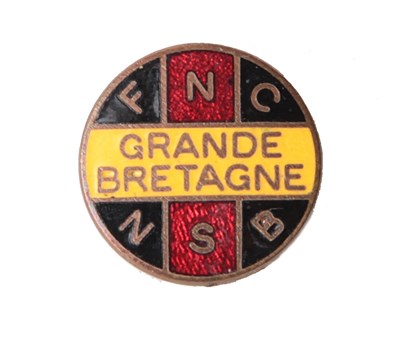 Lot 7 - HOLLAND: A RARE FNC/NSB ENAMEL LAPEL BADGE