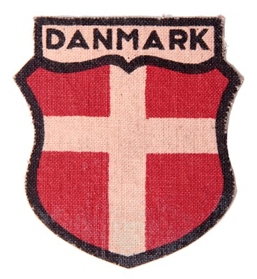 Lot 55 - A DANISH VOLUNTEER (GERMAN SERVICE) SCREEN PRINTED SLEEVE SHIELD INSIGNIA