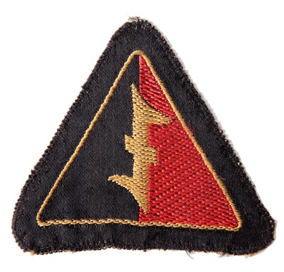 Lot 68 - A DUTCH W.A. (GERMAN SERVICE) MACHINE MADE CLOTH 'WOLF HOOK' ARM TRIANGLE DEVICE