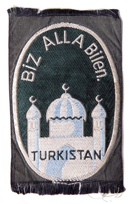 Lot 75 - A RARE 1ST PATTERN 'TURKISTAN' VOLUNTEER (GERMAN SERVICE) BEVO TYPE SLEEVE INSIGNIA